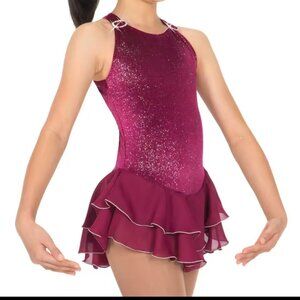 Jerry's Shimmer Velvet Figure Skating Dress